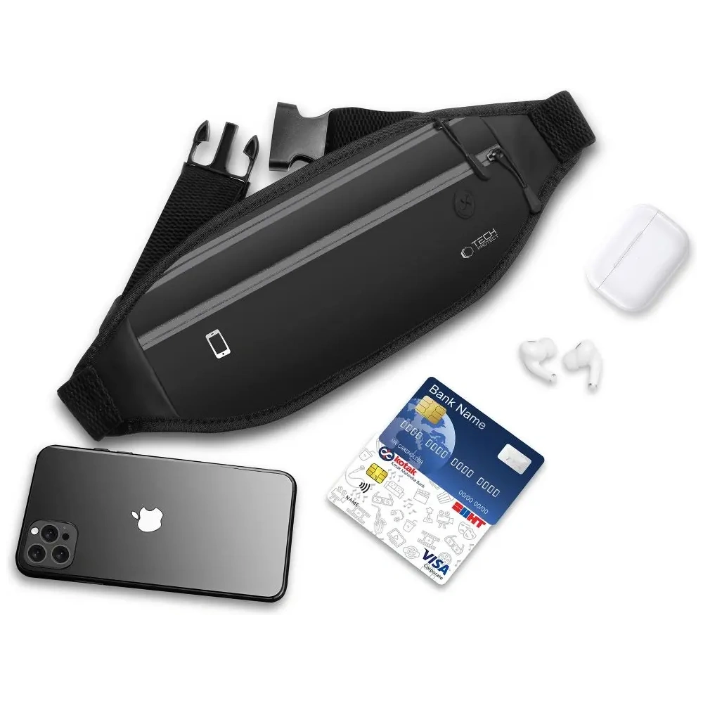 Wholesale Tech-Protect M7 Universal Sport Waist Bag Black - THP4170 - {ean13} - Hurt