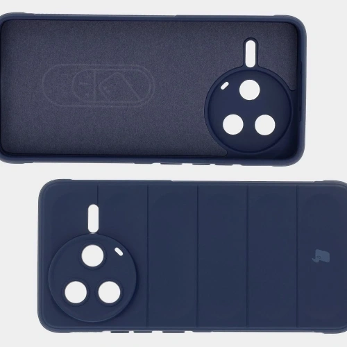 Pancerne etui Bizon Case Tur do Xiaomi Poco F7 Pro granatowe