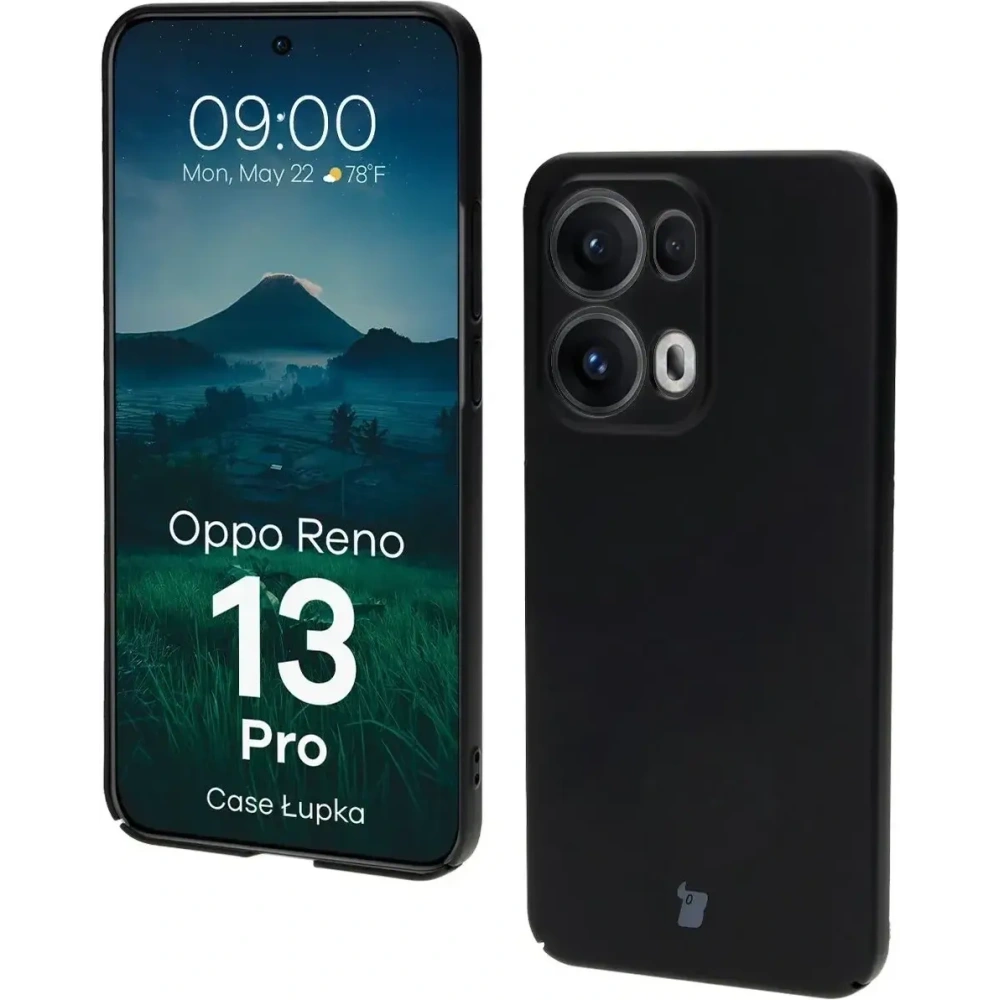 Hurtownia GSM - Etui Bizon Case Łupka do Oppo Reno13 Pro czarne - BIZ9093 - {ean13} - Hurt