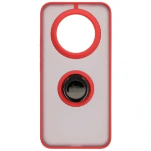 Wholesale Bizon Case Hybrid Ring Realme 14 Pro+ Plus 5G smoky with a red frame - BIZ9097 - {ean13} - Hurt