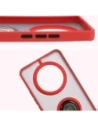 Hurtownia GSM - Bizon Case Hybrid Gyűrű Realme 14 Pro+ Plus 5G füstös piros kerettel - BIZ9097 - {ean13} - Hurt