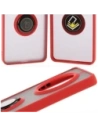 Wholesale Bizon Case Hybrid Ring Realme 14 Pro+ Plus 5G smoky with a red frame - BIZ9097 - {ean13} - Hurt