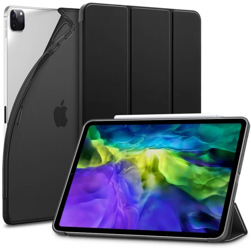 ESR Distributor - 4894240108321 - ESR200BLK - ESR Rebound Slim Apple iPad Pro 12.9 2018/2020 Jelly Black - B2B homescreen