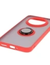 Wholesale Bizon Case Hybrid Ring Realme 14 Pro+ Plus 5G smoky with a red frame - BIZ9097 - {ean13} - Hurt