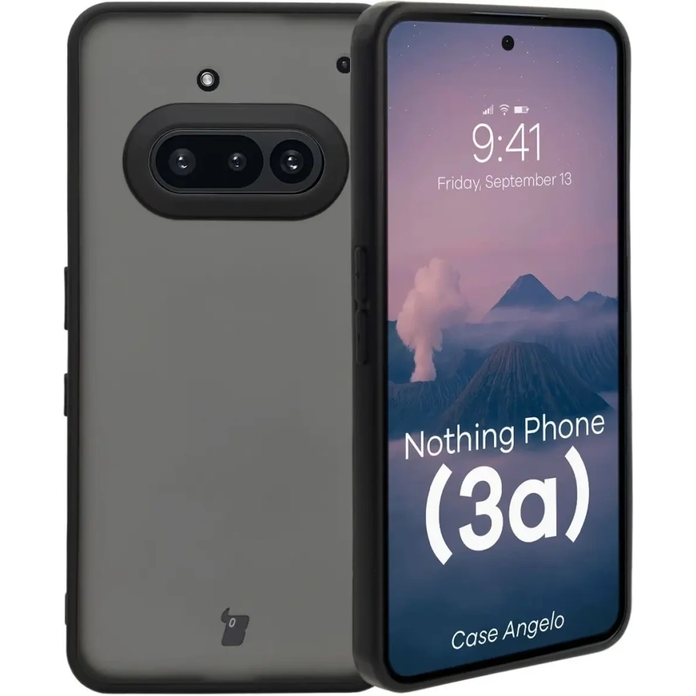 Wholesale Bizon Case Angelo Nothing Phone (3a) smoky with a black frame - BIZ9100 - {ean13} - Hurt