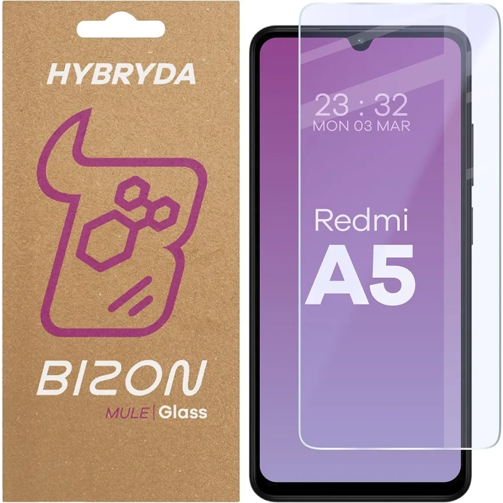 Hurtownia GSM - Elastyczne szkło hybrydowe Bizon Glass Mule do Xiaomi Redmi A5 - BIZ9101 - {ean13} - Hurt