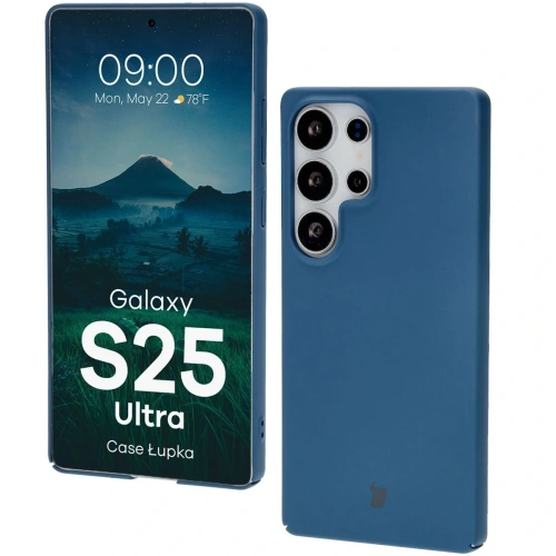 Etui Bizon Case Łupka do Samsung Galaxy S25 Ultra niebieskie