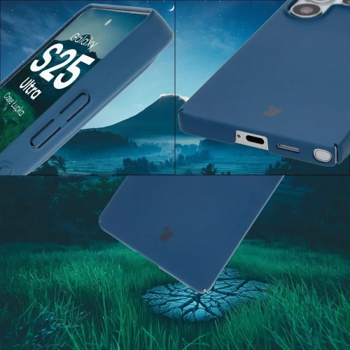 Etui Bizon Case Łupka do Samsung Galaxy S25 Ultra niebieskie