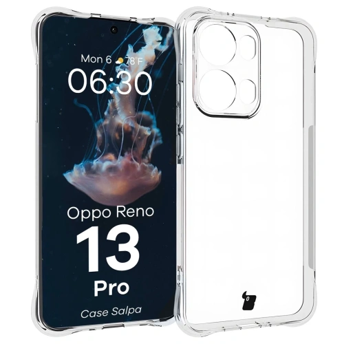 Elastyczne etui Bizon Case Salpa do Oppo Reno13 Pro przezroczyste