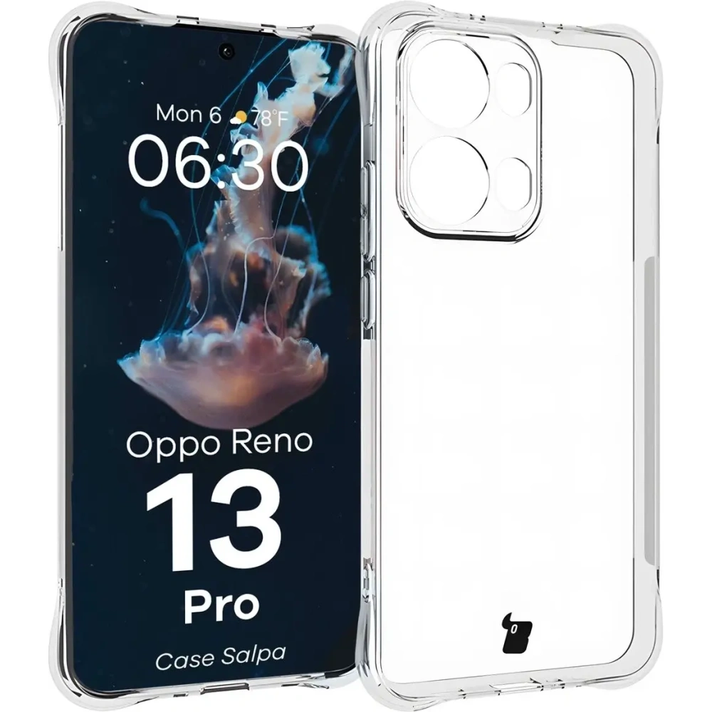 Hurtownia GSM - Elastyczne etui Bizon Case Salpa do Oppo Reno13 Pro przezroczyste - BIZ9107 - {ean13} - Hurt