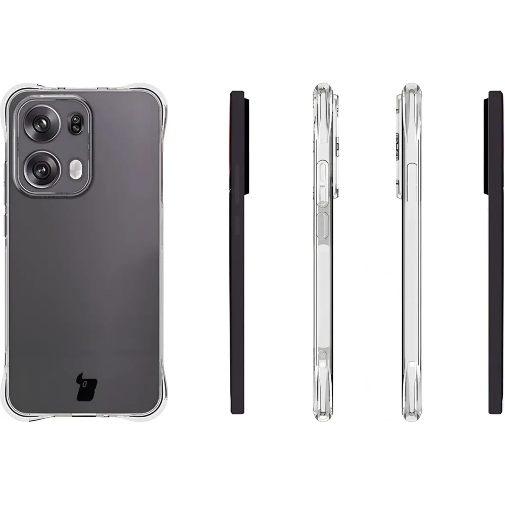 Hurtownia GSM - Elastyczne etui Bizon Case Salpa do Oppo Reno13 Pro przezroczyste - BIZ9107 - {ean13} - Hurt