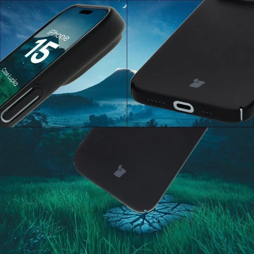 Etui Bizon Case Łupka do Apple iPhone 15 czarne
