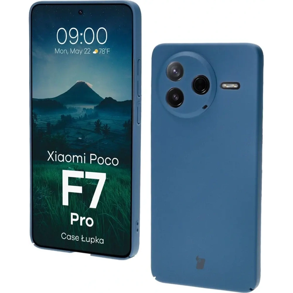 Hurtownia GSM - Etui Bizon Case Łupka do Xiaomi Poco F7 Pro niebieskie - BIZ9111 - {ean13} - Hurt