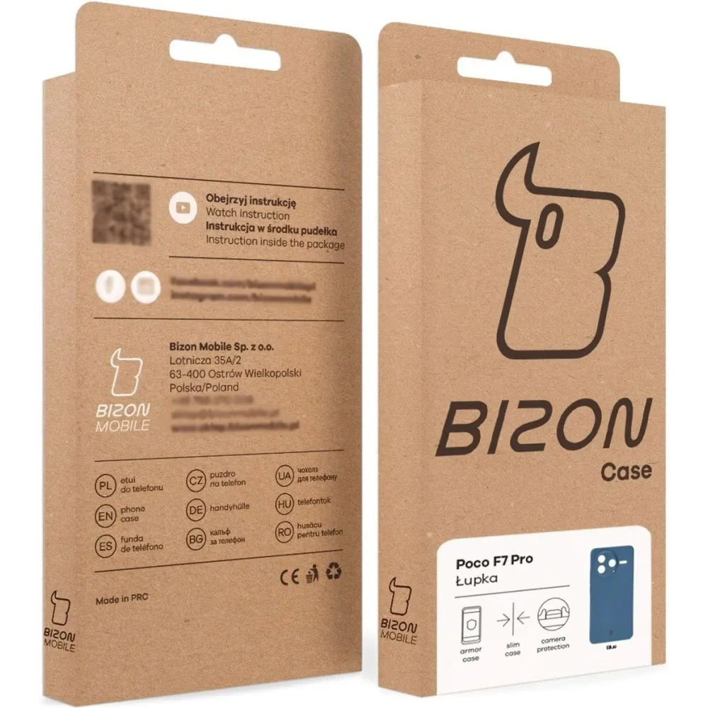 Hurtownia GSM - Etui Bizon Case Łupka do Xiaomi Poco F7 Pro niebieskie - BIZ9111 - {ean13} - Hurt