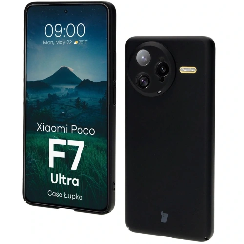 Etui Bizon Case Łupka do Xiaomi Poco F7 Ultra czarne