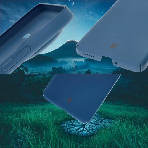 Etui Bizon Case Łupka do Xiaomi Poco F7 Ultra niebieskie
