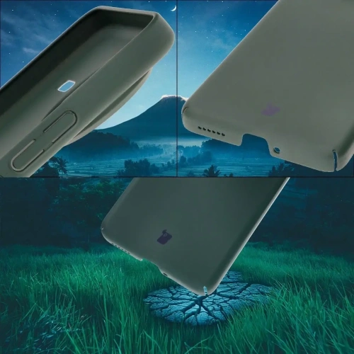 Etui Bizon Case Łupka do Xiaomi Poco F7 Ultra zielone