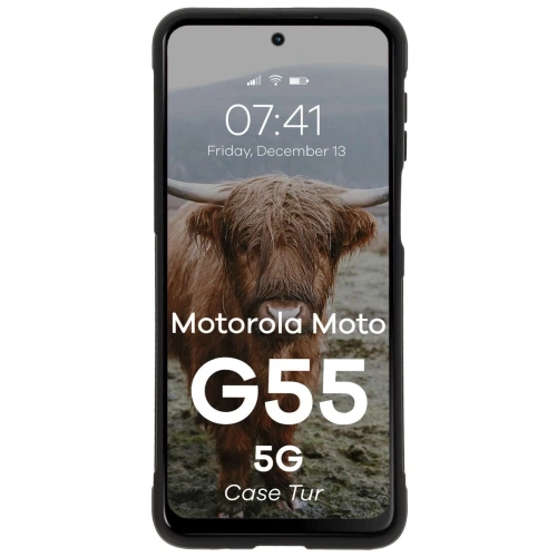 Pancerne etui Bizon Case Tur do Motorola Moto G55 5G czarne