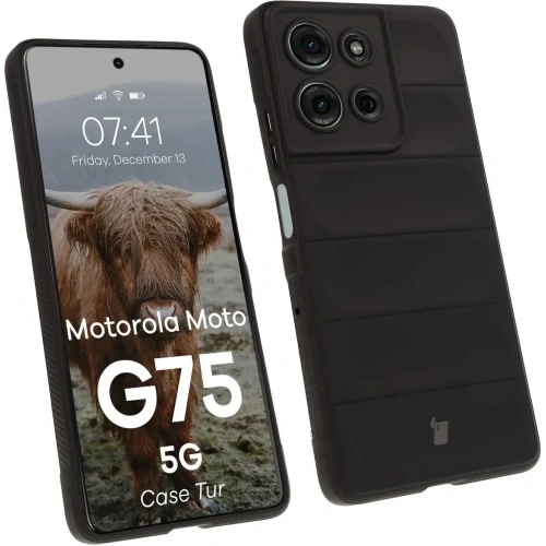 Pancerne etui Bizon Case Tur do Motorola Moto G75 5G czarne