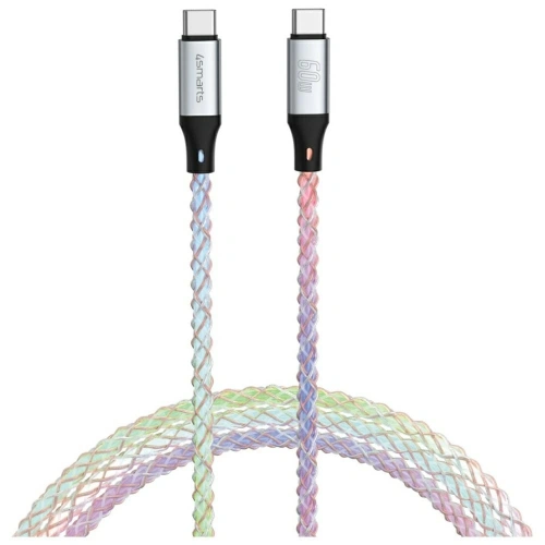 Kabel 4smarts USB-C / USB-C 60W 1.5m RGB