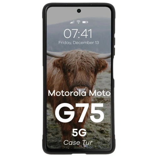 Pancerne etui Bizon Case Tur do Motorola Moto G75 5G czarne