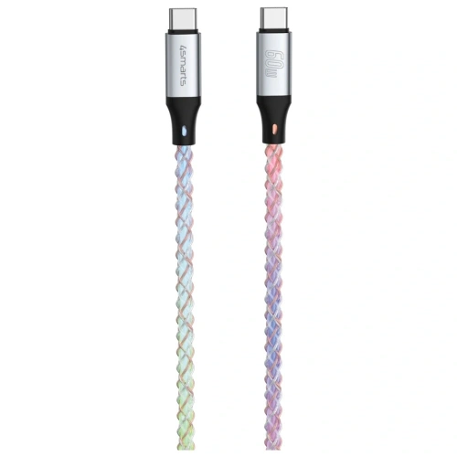 Kabel 4smarts USB-C / USB-C 60W 1.5m RGB