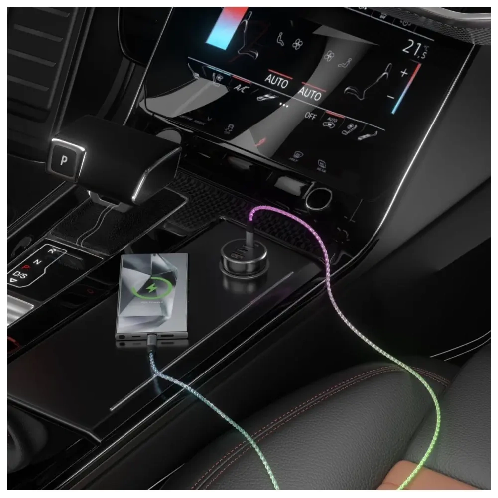 Hurtownia GSM - 4smarts USB-C / USB-C 60W 1,5m RGB kabel - 4SMR85 - {ean13} - Hurt
