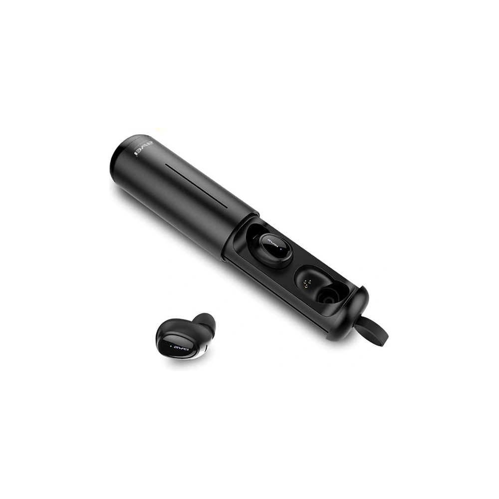 Hurtownia GSM - AWEI słuchawki Bluetooth 5.0 T5 TWS + stacja dokująca czarny/black - AWEI045BLK - {ean13} - Hurt
