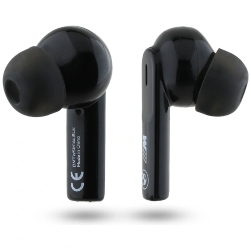 Bezprzewodowe słuchawki dokanałowe BMW M Metal M Logo Print Bluetooth 5.4 TWS ANC ENC czarny