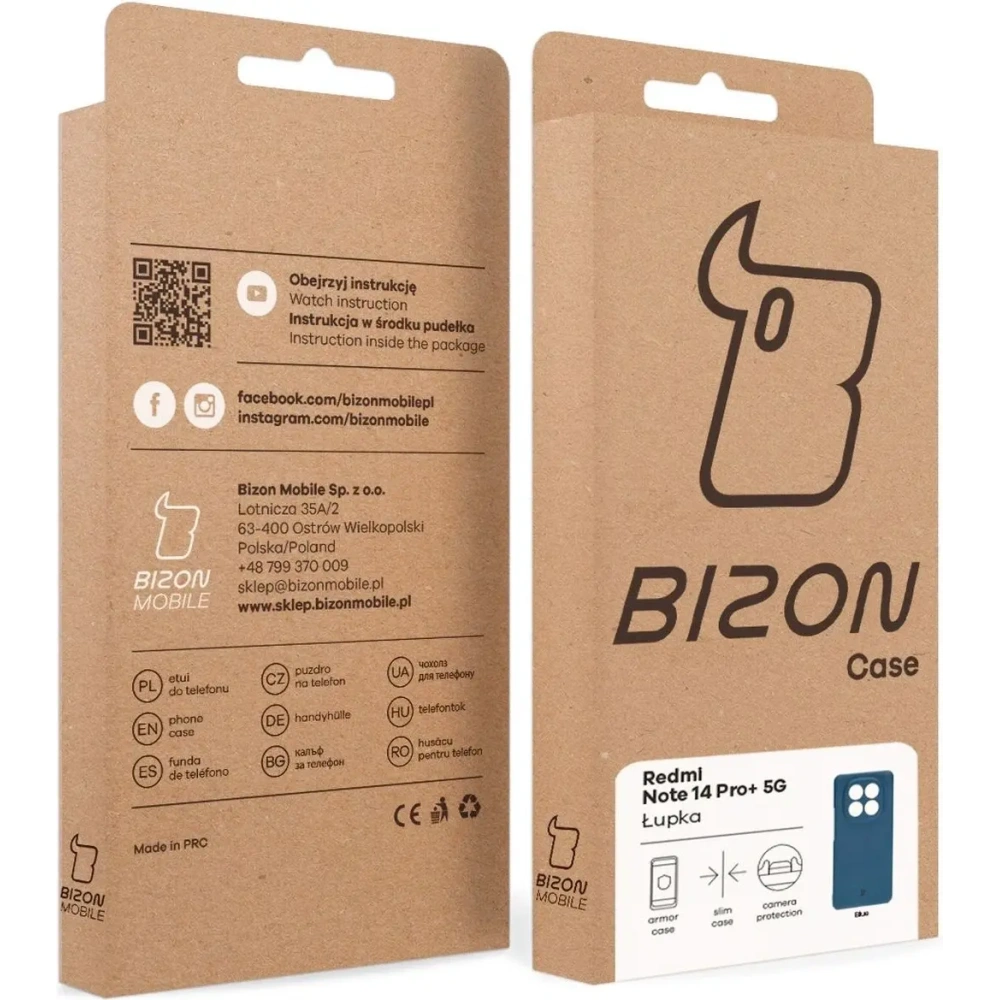 Hurtownia GSM - Husă Bizon Lupka Xiaomi Redmi Note 14 Pro+ Plus 5G albastră - BIZ9120 - {ean13} - Hurt