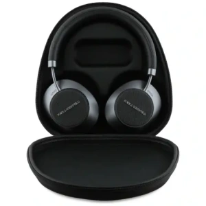 Wholesale Karl Lagerfeld Saffiano Elongated Wireless Over-Ear Headphones Bluetooth 5.4 ANC Black - KLD22044 - {ean13} - Hurt