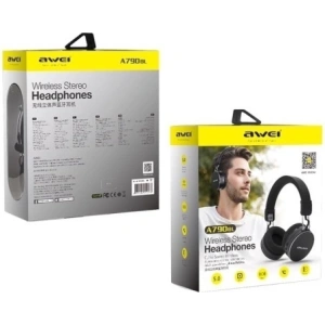 AWEI słuchawki nauszne Bluetooth A790BL czarny/black