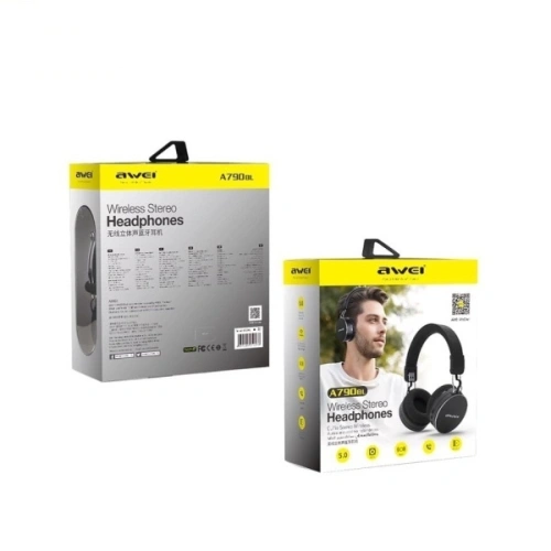 AWEI słuchawki nauszne Bluetooth A790BL czarny/black