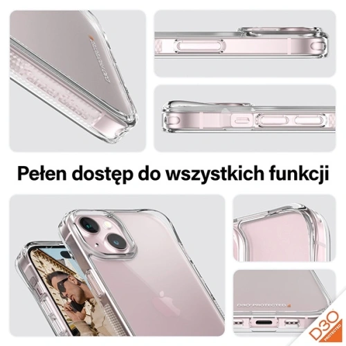 Zestaw 3w1 PanzerGlass Bundle D3O Hardcase + Screen Protector UWF+ Lens do Apple iPhone 15 Plus