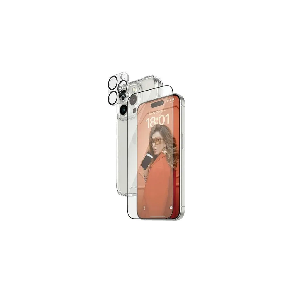 Hurtownia GSM - PanzerGlass 3in1 Csomag D3O Keménytok + Képernyővédő UWF+ Lencse Apple iPhone 15 Pro Max - PZG921 - {ean13} - Hurt