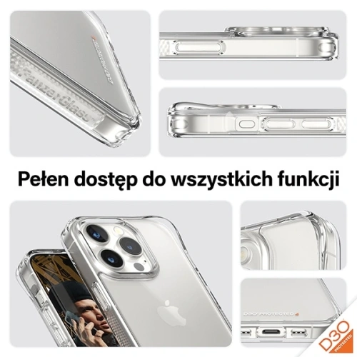 Zestaw 3w1 PanzerGlass Bundle D3O Hardcase + Screen Protector UWF+ Lens do Apple iPhone 15 Pro Max