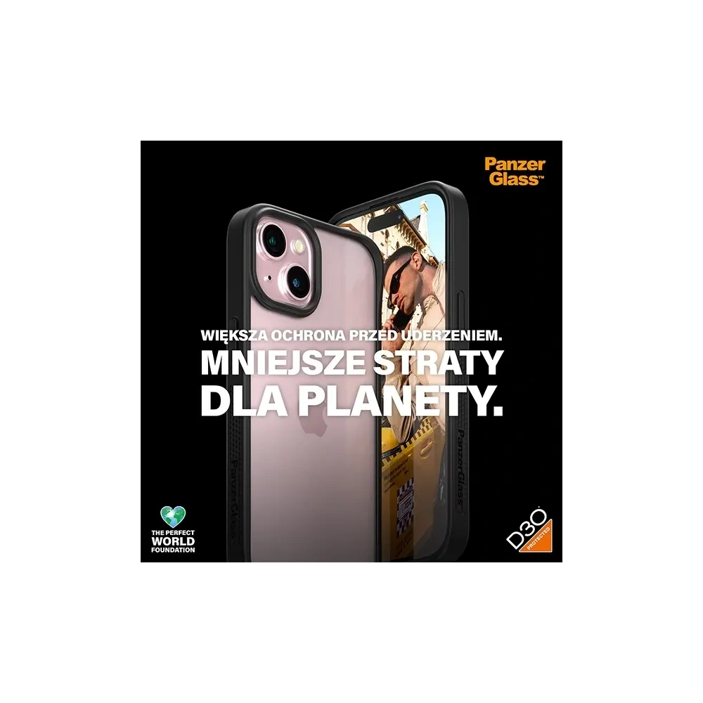 Wholesale PanzerGlass ClearCase Apple iPhone 15 D3O 2xMilitary grade black - PZG926 - {ean13} - Hurt