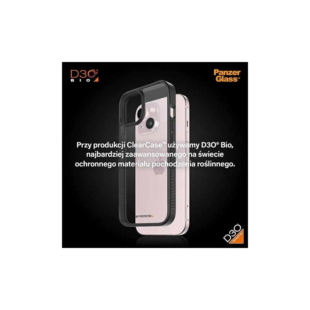 Wholesale PanzerGlass ClearCase Apple iPhone 15 D3O 2xMilitary grade black - PZG926 - {ean13} - Hurt