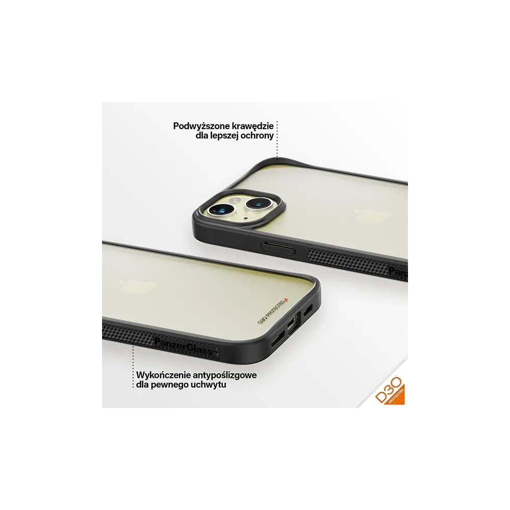 Hurtownia GSM - PanzerGlass ClearCase Apple iPhone 15 Plus / 14 Plus D3O 2xKatona minőségű fekete - PZG927 - {ean13} - Hurt
