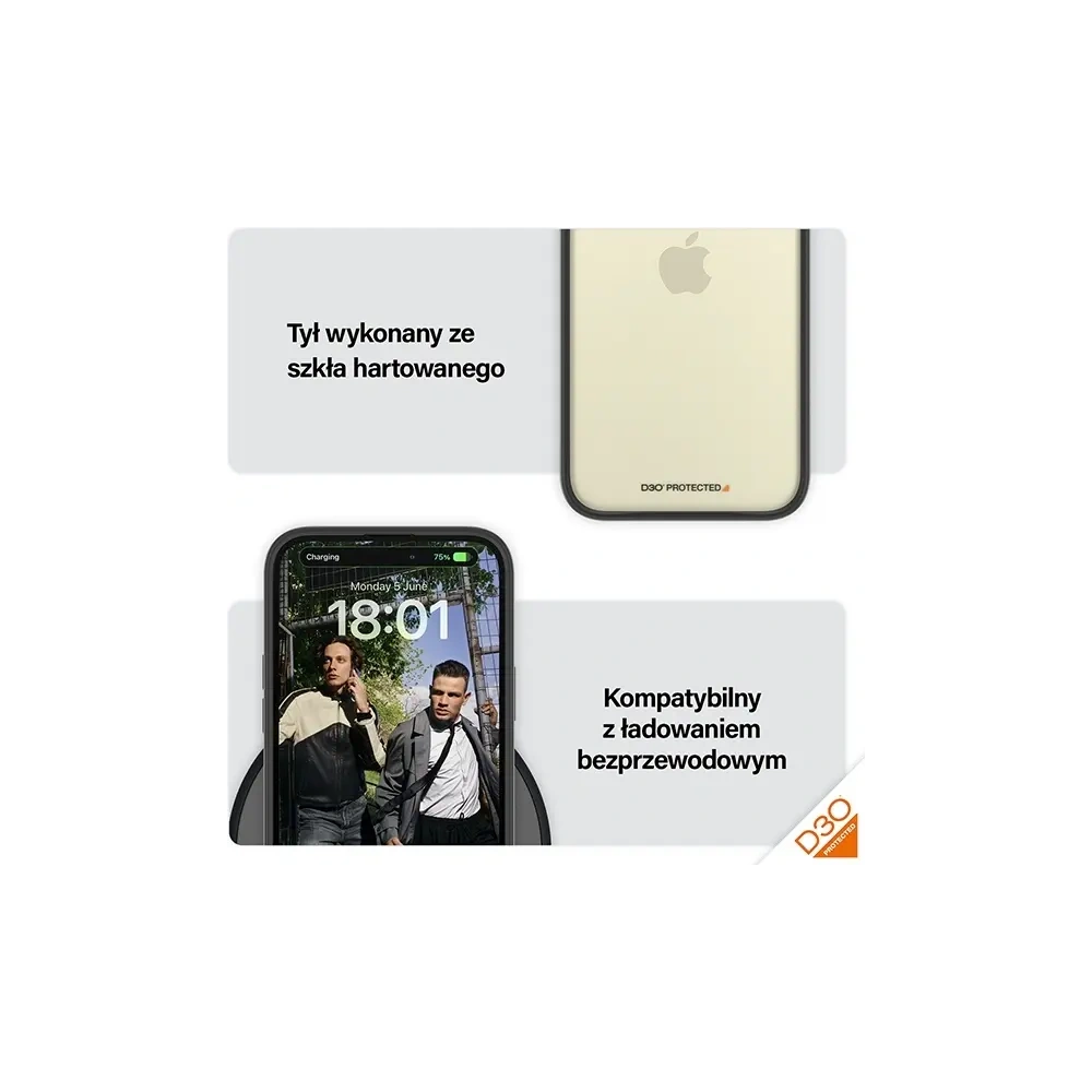 Hurtownia GSM - Etui PanzerGlass ClearCase do Apple iPhone 15 Plus / 14 Plus D3O 2xMilitary grade czarny - PZG927 - {ean13} - Hurt