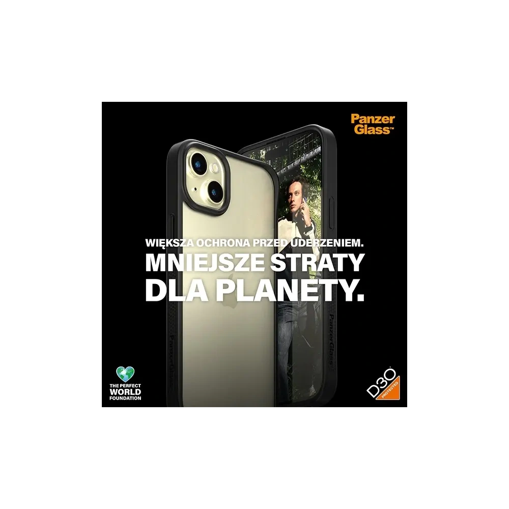Hurtownia GSM - Etui PanzerGlass ClearCase do Apple iPhone 15 Plus / 14 Plus D3O 2xMilitary grade czarny - PZG927 - {ean13} - Hurt