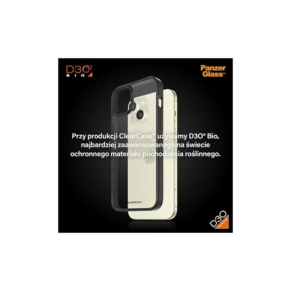 Hurtownia GSM - PanzerGlass ClearCase Apple iPhone 15 Plus / 14 Plus D3O 2xKatona minőségű fekete - PZG927 - {ean13} - Hurt