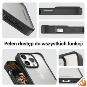 Wholesale PanzerGlass ClearCase Apple iPhone 15 Pro D3O 2xMilitary grade black - PZG928 - {ean13} - Hurt