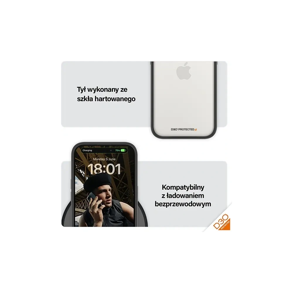 Wholesale PanzerGlass ClearCase Apple iPhone 15 Pro D3O 2xMilitary grade black - PZG928 - {ean13} - Hurt