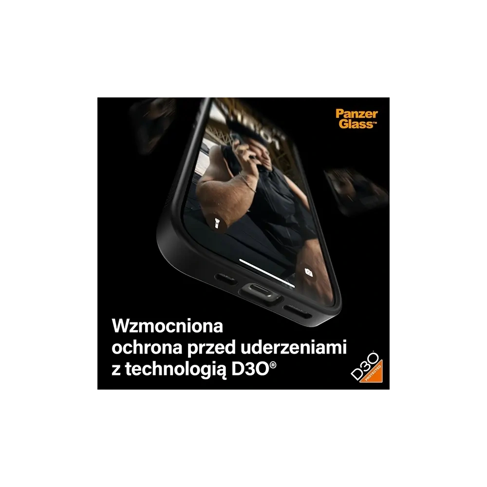Wholesale PanzerGlass ClearCase Apple iPhone 15 Pro D3O 2xMilitary grade black - PZG928 - {ean13} - Hurt