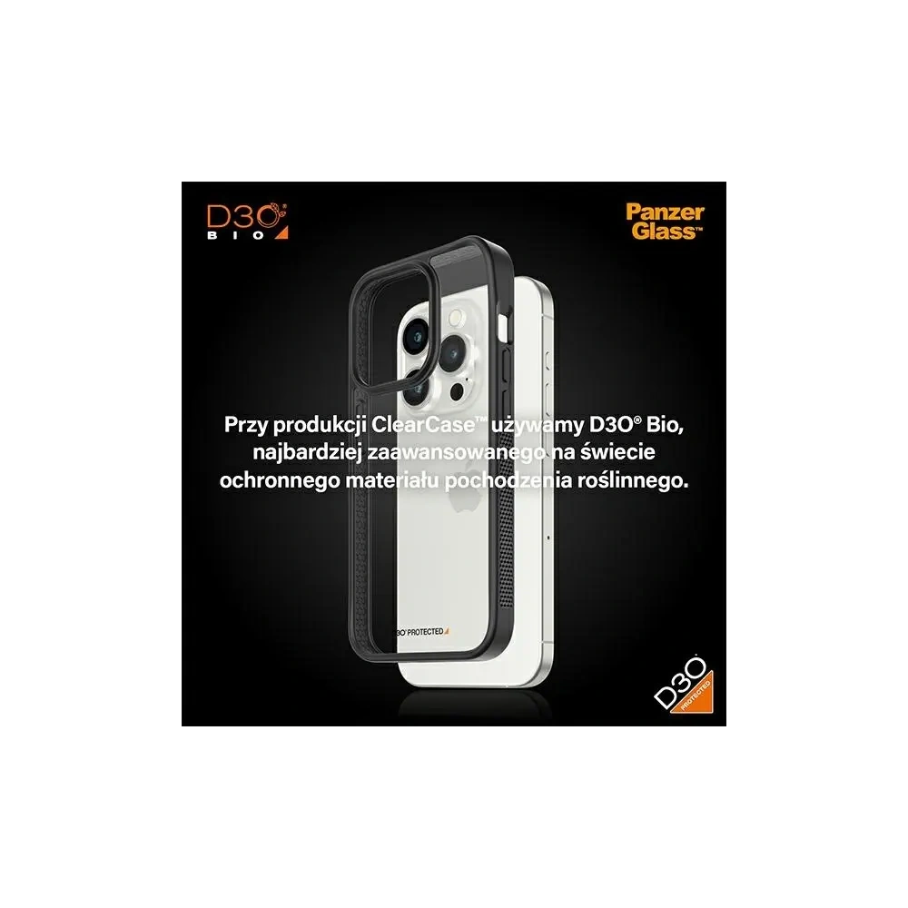 Wholesale PanzerGlass ClearCase Apple iPhone 15 Pro D3O 2xMilitary grade black - PZG928 - {ean13} - Hurt