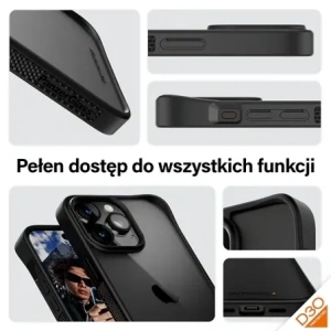 Hurtownia GSM - PanzerGlass ClearCase Apple iPhone 15 Pro Max D3O 2xKatona minőség fekete - PZG929 - {ean13} - Hurt