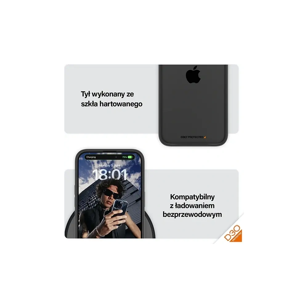 Wholesale PanzerGlass ClearCase Apple iPhone 15 Pro Max D3O 2xMilitary grade black - PZG929 - {ean13} - Hurt