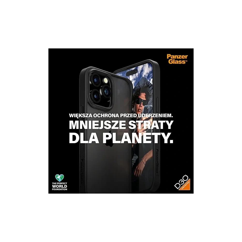 Wholesale PanzerGlass ClearCase Apple iPhone 15 Pro Max D3O 2xMilitary grade black - PZG929 - {ean13} - Hurt