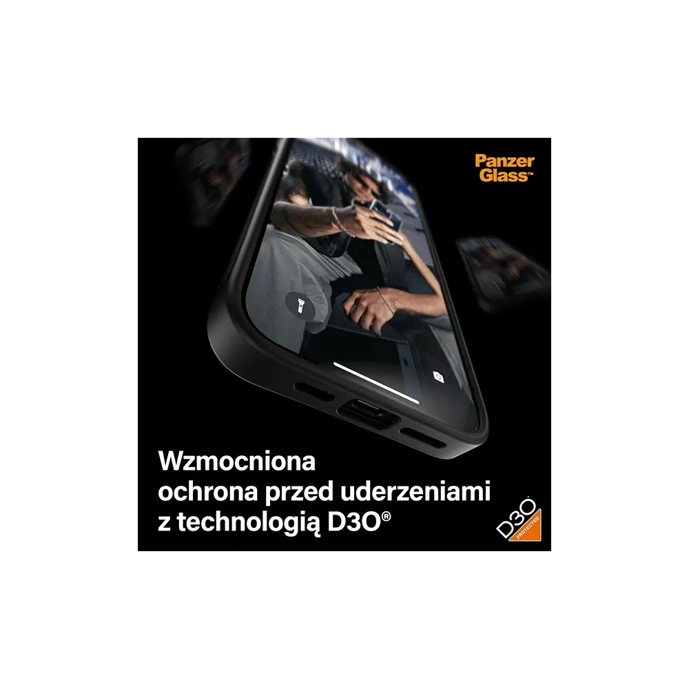 Wholesale PanzerGlass ClearCase Apple iPhone 15 Pro Max D3O 2xMilitary grade black - PZG929 - {ean13} - Hurt
